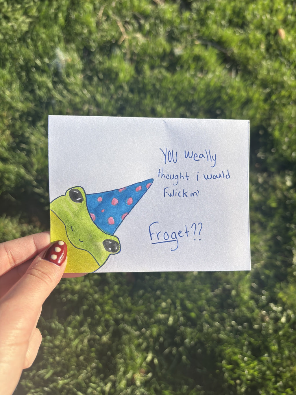 Frog Birthday Card