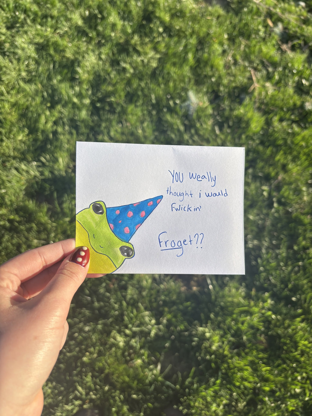 Frog Birthday Card