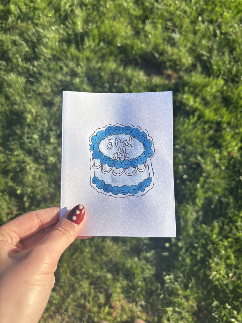 Cake Grad Card
