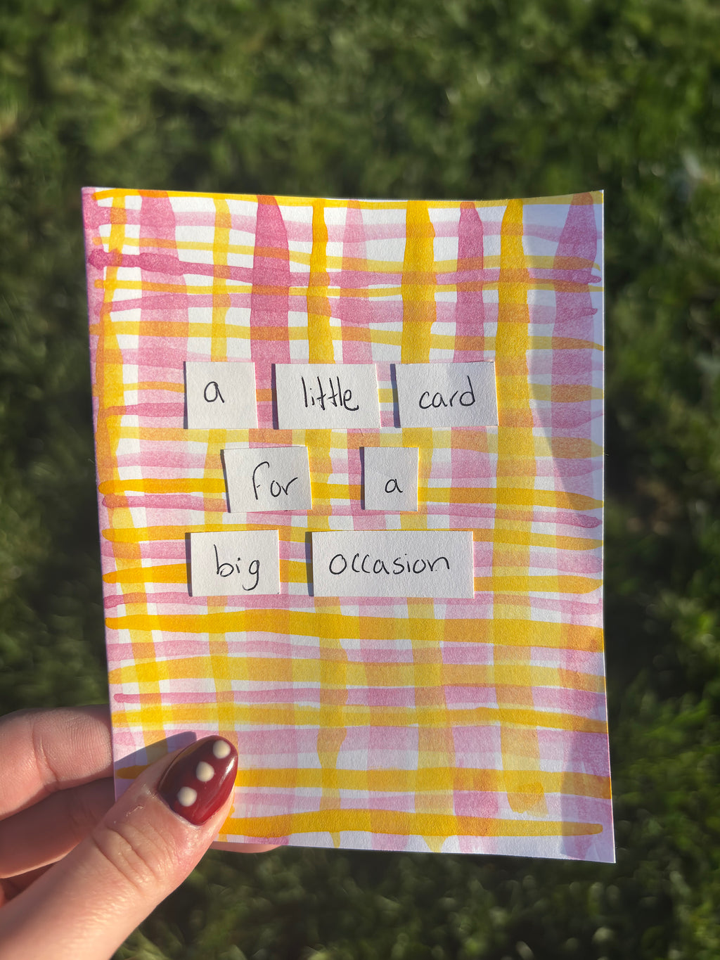 Plaid Card