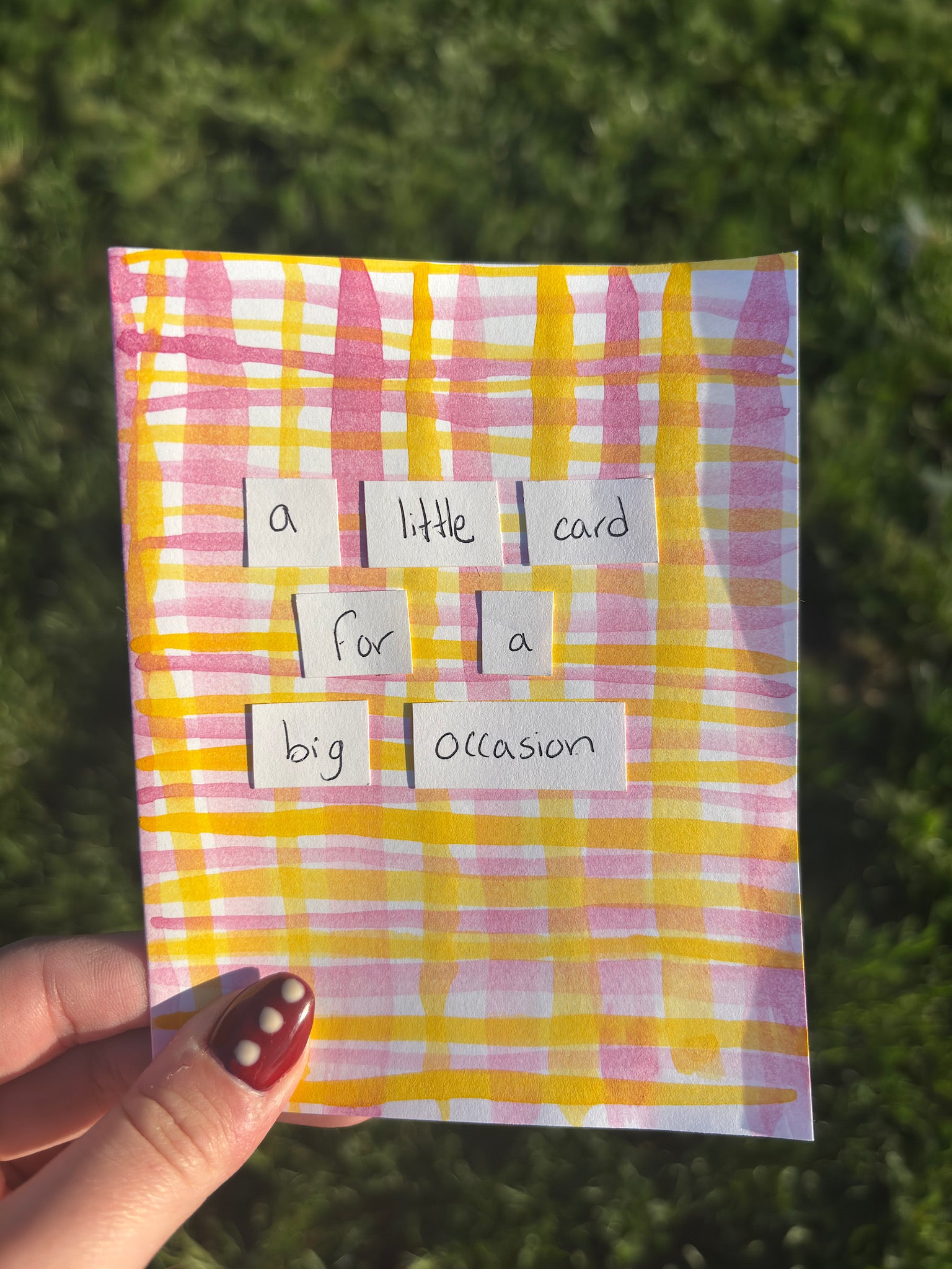 Plaid Card