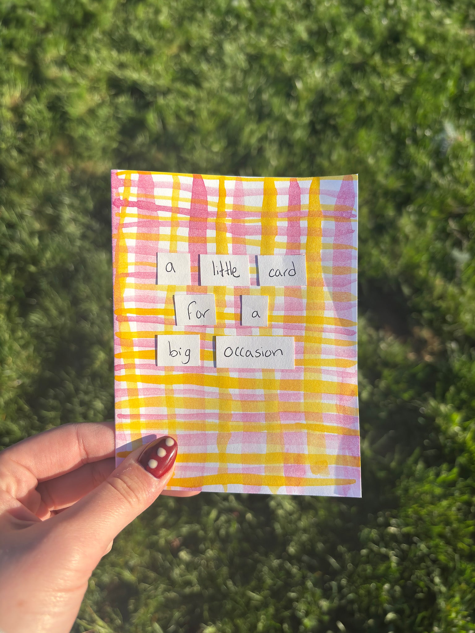 Plaid Card