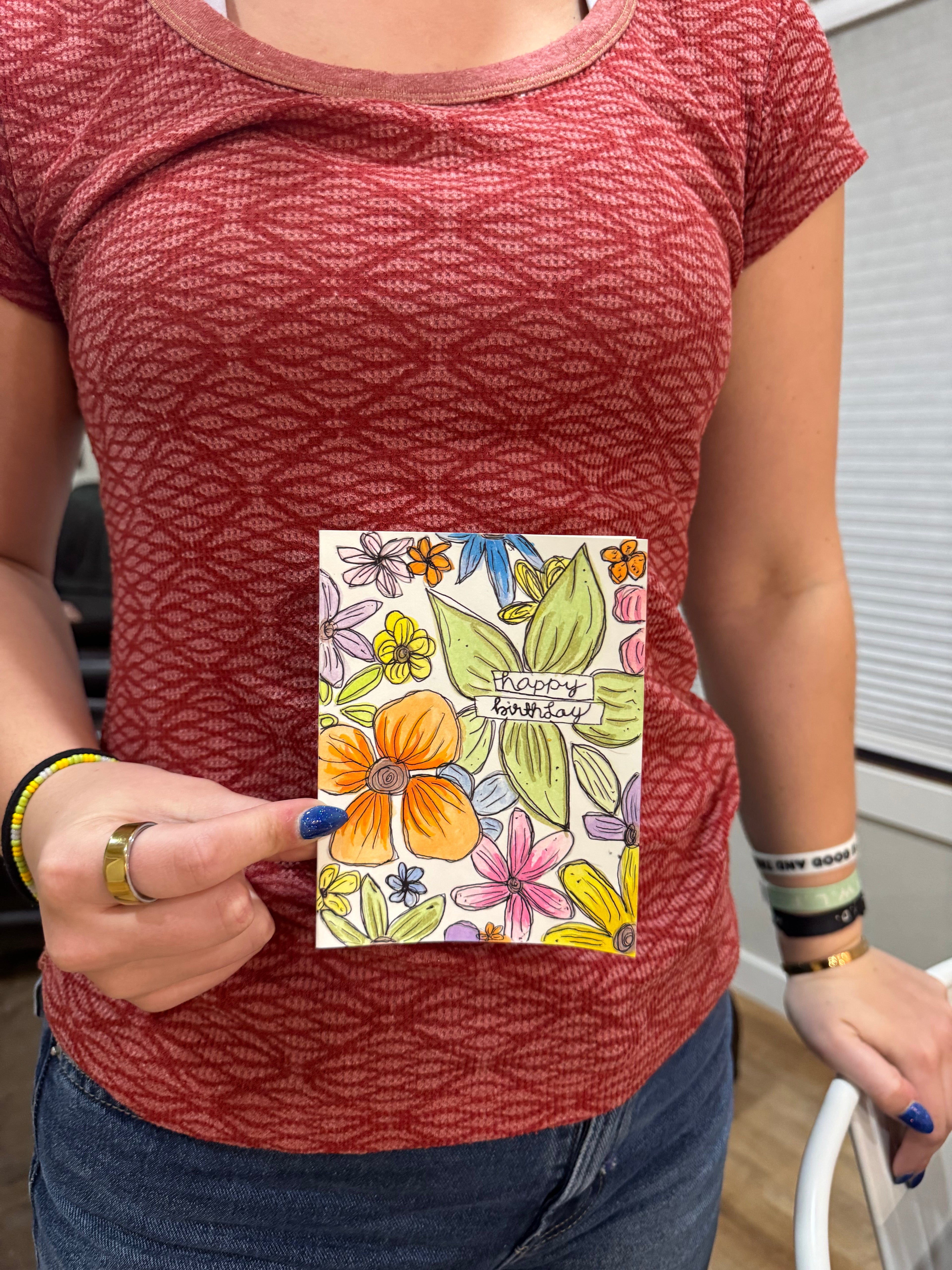 Colorful Floral Card